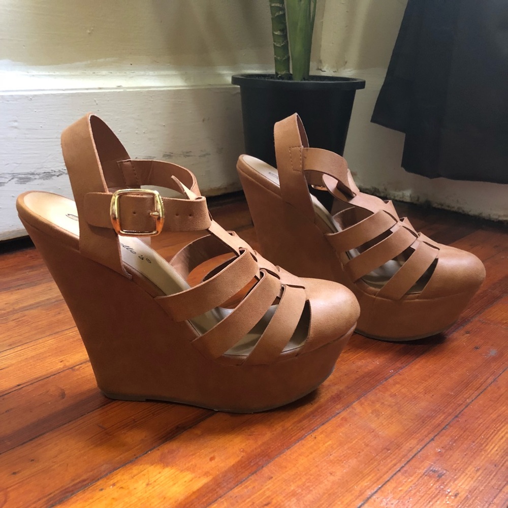 Brown Wedge Shoes